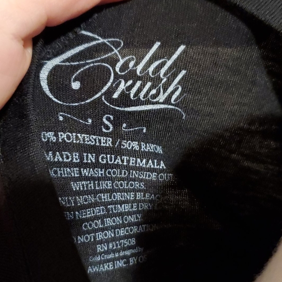 NWT Cold Crush Black Junior's T-Shirt Small New - Picture 7 of 7